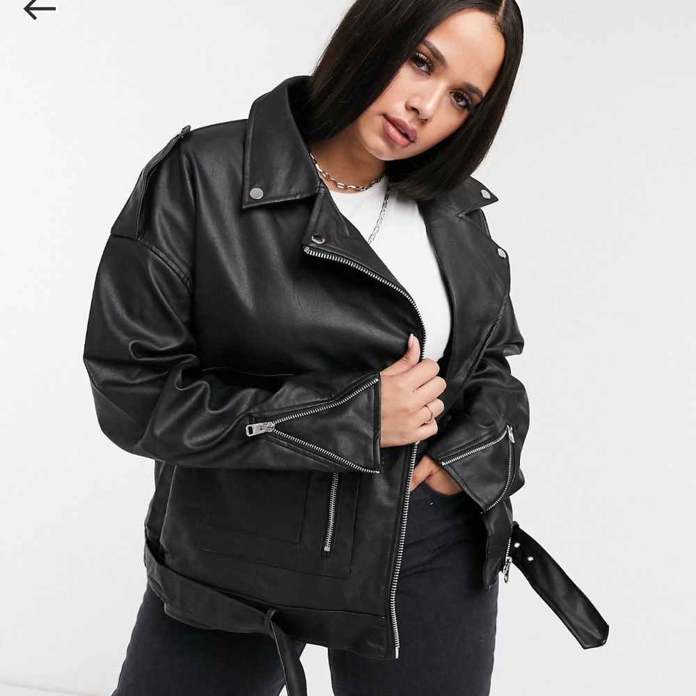 Missguided Boyfriend Moto Jacket